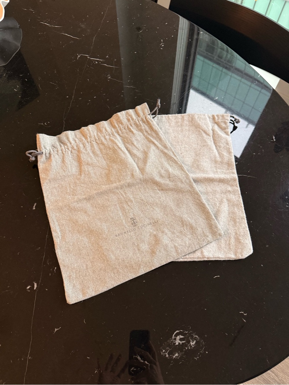 Drawstring Dust Bags - Light Beige Cotton Set